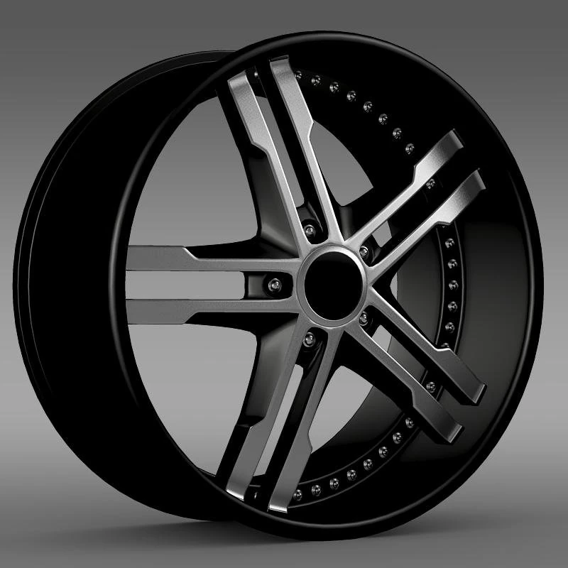 ford mustang dub edition 2011 rim 3D Model .c4d .max .obj .3ds .fbx .stl .blend