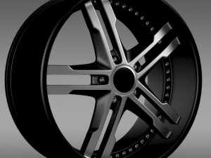 ford mustang dub edition 2011 rim 3D Model