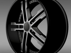 ford mustang dub edition 2011 rim 3D Model