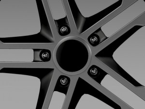 ford mustang dub edition 2011 rim 3D Model