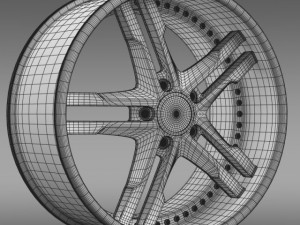 ford mustang dub edition 2011 rim 3D Model