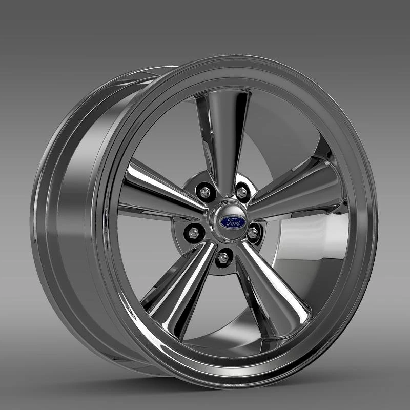 ford mustang gt 2006 rim 3D Model .c4d .max .obj .3ds .fbx .stl .blend