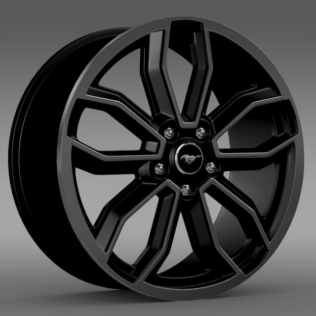 ford mustang gt 2013 rim 3D-Modell .c4d .max .obj .3ds .fbx .stl .blend 