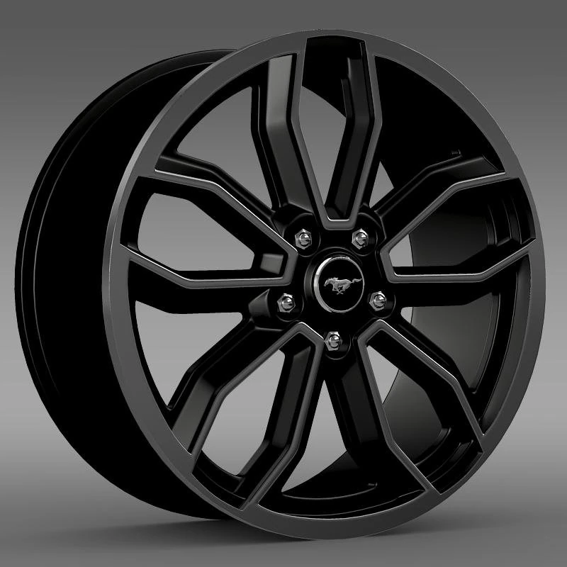 ford mustang gt 2013 rim 3D Model .c4d .max .obj .3ds .fbx .stl .blend 
