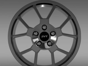 ford mustang gt500 shelby 2007 rim Modèle 3D
