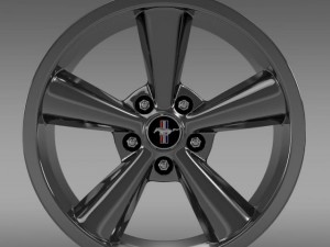 ford mustang shelby gt convert 2008 rim Model 3D