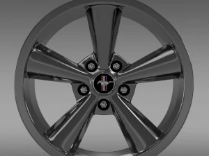 ford mustang shelby gt convert 2008 rim 3D Model