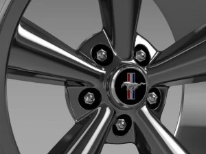 ford mustang shelby gt convert 2008 rim 3D Model