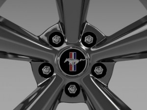 ford mustang shelby gt convert 2008 rim Model 3D
