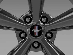 ford mustang shelby gt convert 2008 rim 3D Model