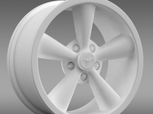 ford mustang shelby gt convert 2008 rim Model 3D