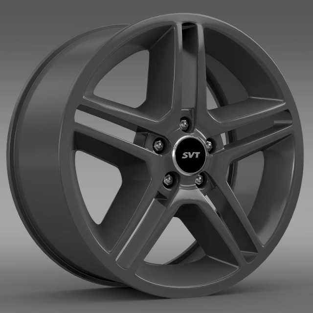 ford mustang shelby gt500 2010 rim Model 3D .c4d .max .obj .3ds .fbx .stl .blend 