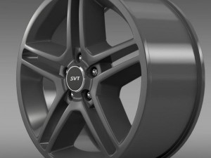 ford mustang shelby gt500 2010 rim Model 3D