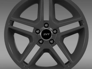 ford mustang shelby gt500 2010 rim Model 3D