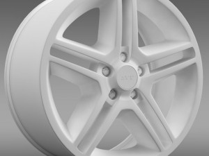ford mustang shelby gt500 2010 rim Model 3D