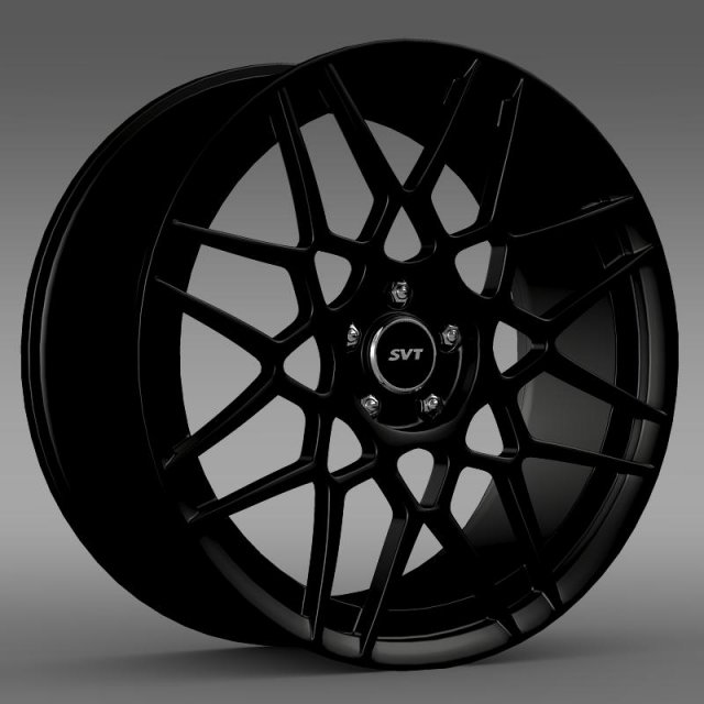 ford mustang shelby gt500 2013 rim 3D Model .c4d .max .obj .3ds .fbx .stl .blend 