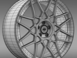 ford mustang shelby gt500 2013 rim 3D Model