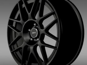 ford mustang shelby gt500 convertible 2011 rim 3Dモデル