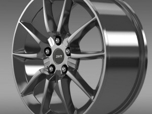 ford mustang shelby gt500kr 2008 rim 3D Model
