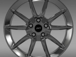 ford mustang shelby gt500kr 2008 rim 3D Model