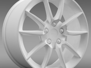 ford mustang shelby gt500kr 2008 rim 3D Model