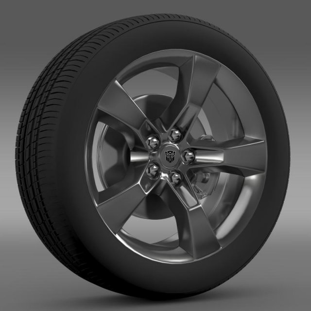 chevroletcamaro2010transformerwheel 3D 模型 .c4d .max .obj .3ds .fbx .stl .blend 