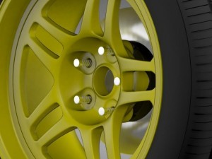 chevroletcamarogsracecar2008wheel Model 3D