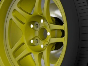 chevroletcamarogsracecar2008wheel 3D Model