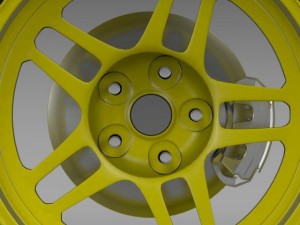 chevroletcamarogsracecar2008wheel Model 3D