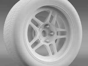 chevroletcamarogsracecar2008wheel Model 3D
