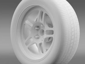 chevroletcamarogsracecar2008wheel 3D Model