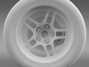 chevroletcamarogsracecar2008wheel Model 3D