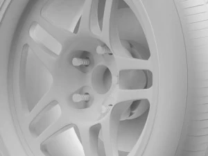 chevroletcamarogsracecar2008wheel 3D Model