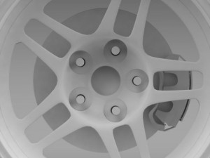 chevroletcamarogsracecar2008wheel Model 3D