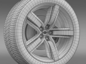 chevroletcamarols72008wheel 3D 모델