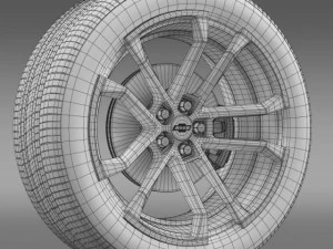chevroletcamarossxconcept2010wheel 3D Model