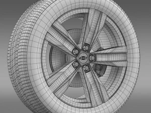 chevroletcamarozl12012wheel 3D Model