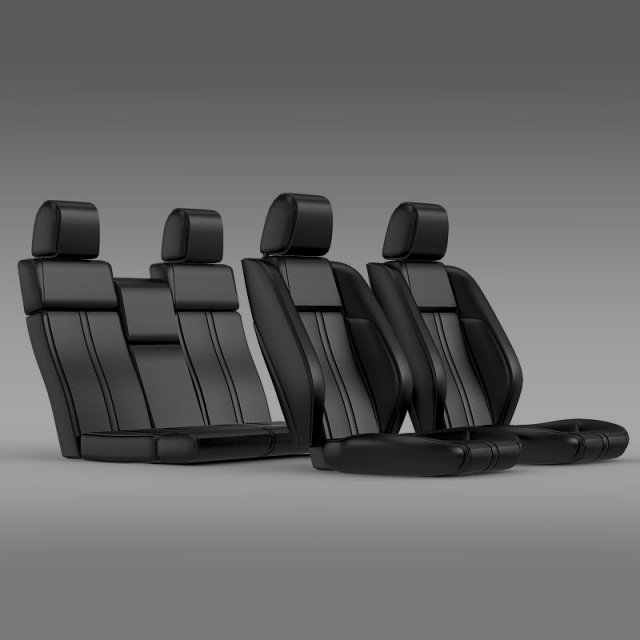 car seats of ford mustang Modèle 3D .c4d .max .obj .3ds .fbx .stl .blend 