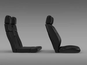 car seats of ford mustang 3D Model