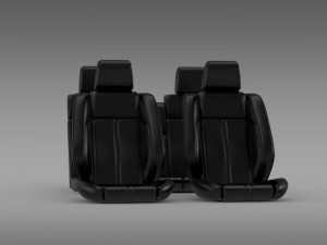 car seats of ford mustang Modèle 3D