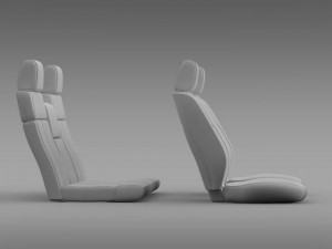 car seats of ford mustang Modèle 3D