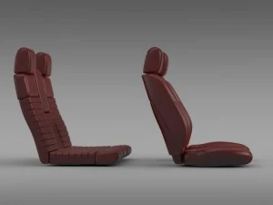 car seats of ford mustang shelby 3D Model