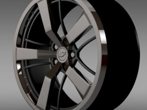 chevrolet camaro 2008 blackconcept rim Modelo 3D