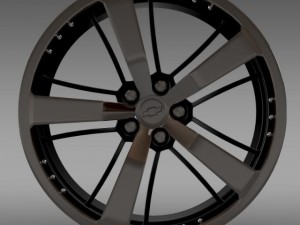 chevrolet camaro 2008 blackconcept rim Modelo 3D