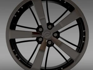 chevrolet camaro 2008 blackconcept aro Modelo 3D
