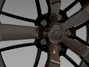 chevrolet camaro 2008 blackconcept rim Modelo 3D