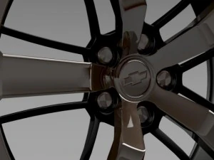 chevrolet camaro 2008 blackconcept aro Modelo 3D