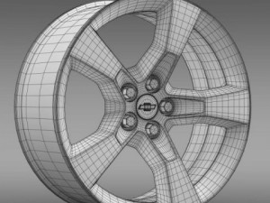chevrolet camaro 2010 rim Modelo 3D