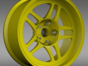 chevrolet camaro gs racecar 2008 rim 3D Модель