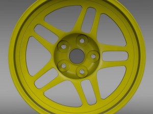 chevrolet camaro gs racecar 2008 rim 3D 模型